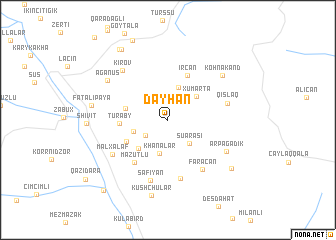 map of Dǝyhan