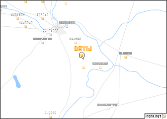 map of Dāyij