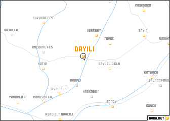 map of Dayılı