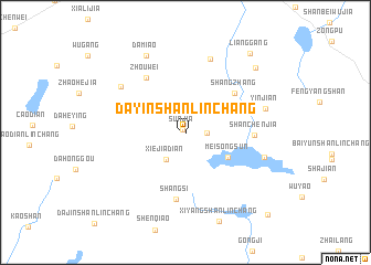 map of Dayinshanlinchang