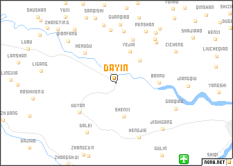 map of Dayin