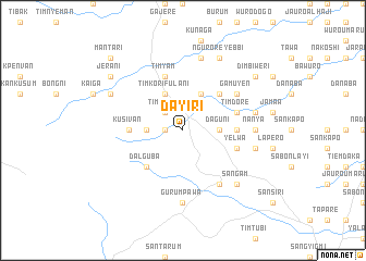 map of Dayiri