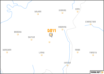 map of Dayi