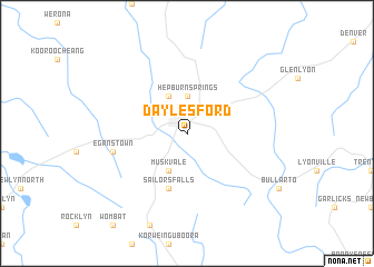 map of Daylesford