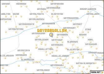 map of Dayr ‘Abd Allāh