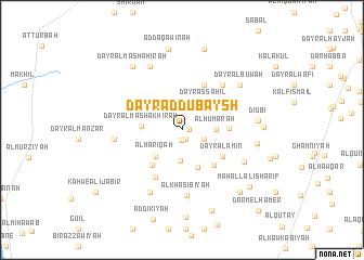 map of Dayr ad Dubaysh