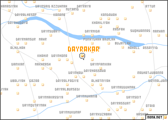 map of Dayr ‘Akar