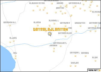 map of Dayr al ‘Ajlānīyah