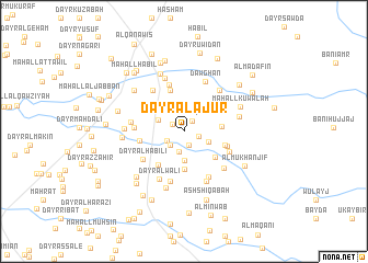 map of Dayr al ‘Ajūr