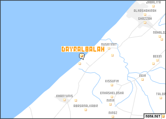 map of Dayr al Balaḩ