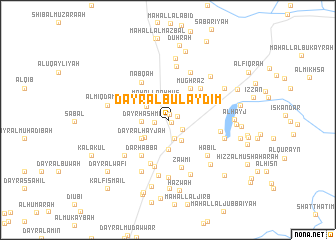 map of Dayr al Bulaydim