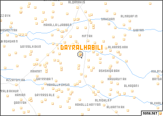 map of Dayr al Ḩabīlī