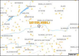 map of Dayr al Ḩabīlī