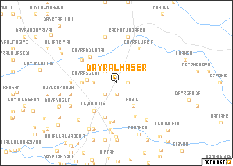 map of Dayr al Haser