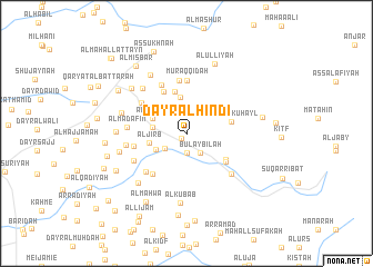 map of Dayr al Hindī