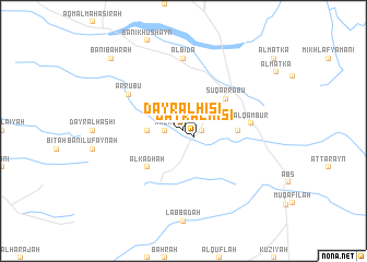 map of Dayr al Ḩisī