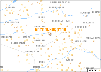 map of Dayr al Hudayah