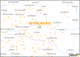 map of Dayr al Ḩulayl