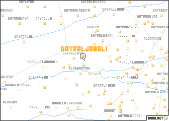 map of Dayr al Jabalī