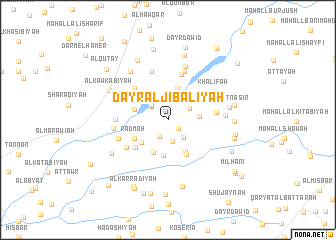 map of Dayr al Jibālīyah