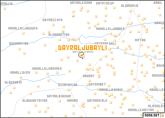 map of Dayr al Jubaylī