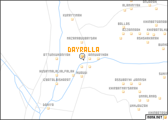map of Dayr ‘Allā