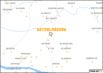 map of Dayr al Maghad