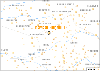 map of Dayr al Maqbūlī