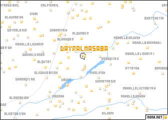 map of Dayr al Masābā