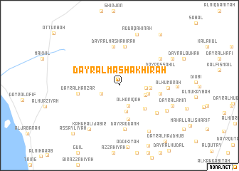 map of Dayr al Mashākhirah