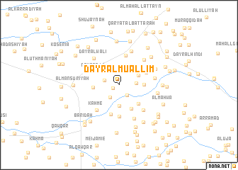 map of Dayr al Mu‘allim