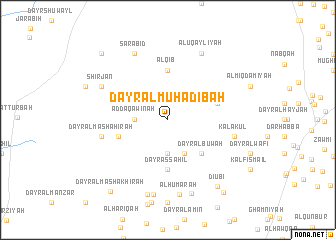 map of Dayr al Muḩādibah