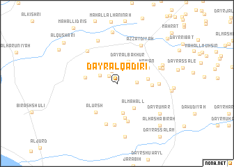 map of Dayr al Qādirī