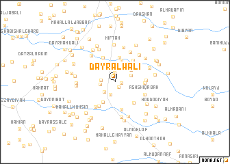 map of Dayr al Walī