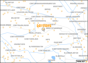 map of Dayr Ams