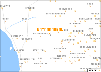 map of Dayr an Nūbal