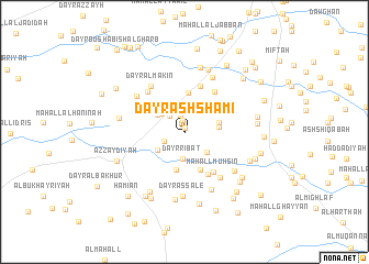 map of Dayr ash Shāmī