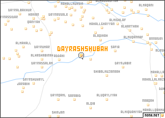 map of Dayr ash Shu‘bah