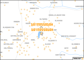 map of Dayr as Sādah