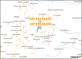 map of Dayr as Sādah