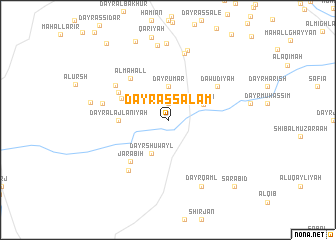 map of Dayr as Salām