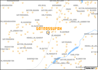 map of Dayr aş Şūfah