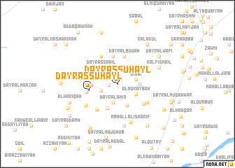 map of Dayr as Suhayl