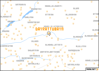 map of Dayr at Tubayn