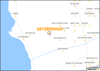 map of Dayr Banī Mūmī