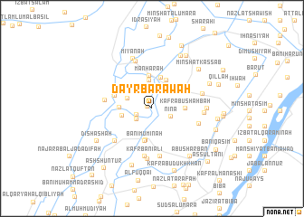 map of Dayr Barāwah