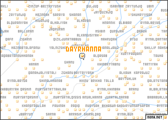 map of Dayr Ḩannā