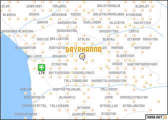 map of Dayr Ḩannā