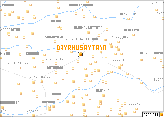 map of Dayr Ḩusaytayn
