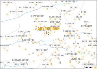 map of Dayr ‘Inwāsh